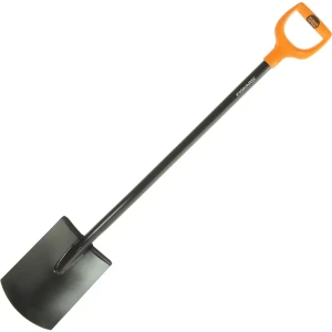 Лопата штыковая прямоугольная Fiskars SolidTM 116 см сталь, с черенком 81955973 STLM-2000227