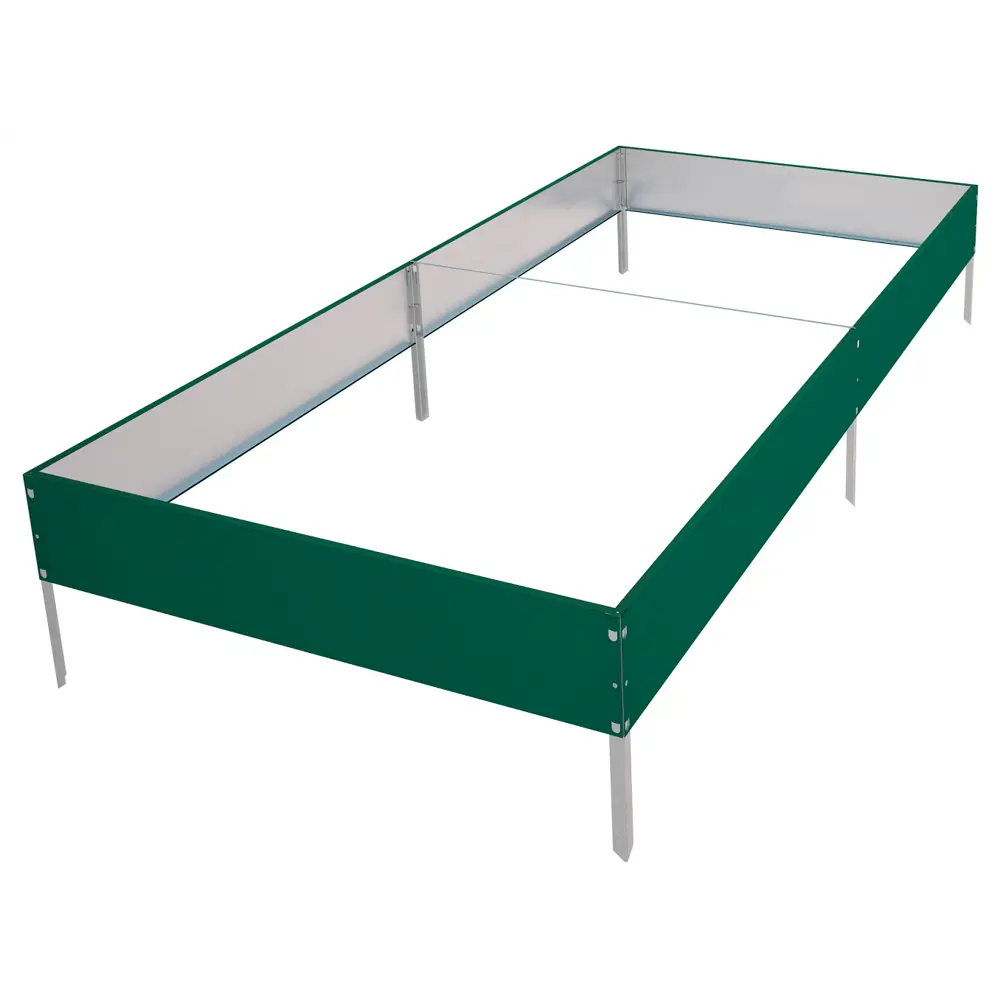 Высокая грядка 70x200x16 см сталь зеленый 84521562 STLM-2206793 Santreyd 