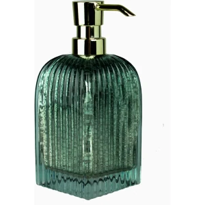 Дозатор для жидкого мыла Raindrops Аквамарин стекло цвет зеленый