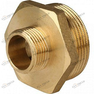Ниппель переходной НН 1 1/2х3/4" латунь STOUT SFT0003011234