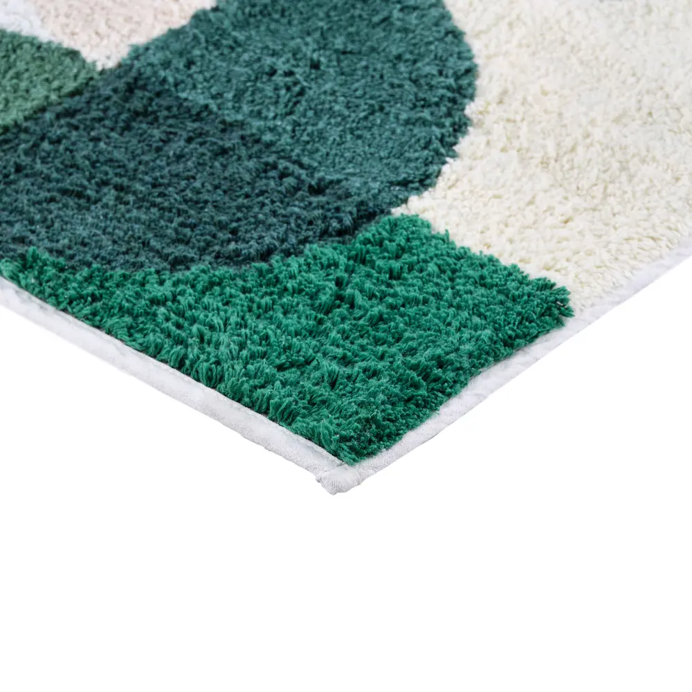 Коврик для ванной Verran Twist 072-10 50x80 см цвет зеленый бежевый геометрия STLM-2008282 - Вид №1