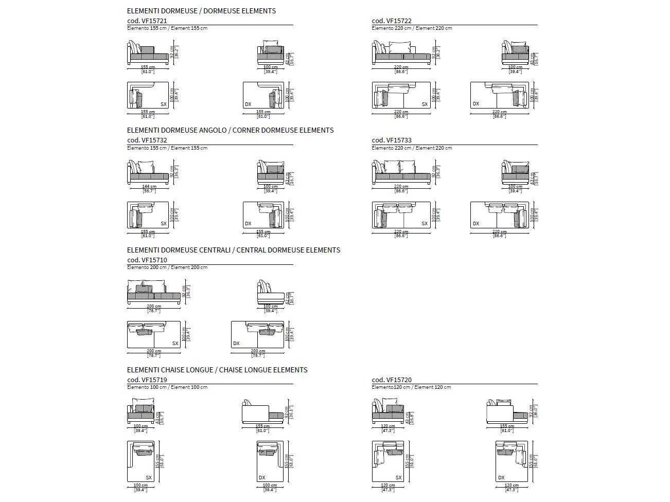 Модульный тканевый диван Vittoria Frigerio BRANDOLINI ARCH-00004613 - Вид №7