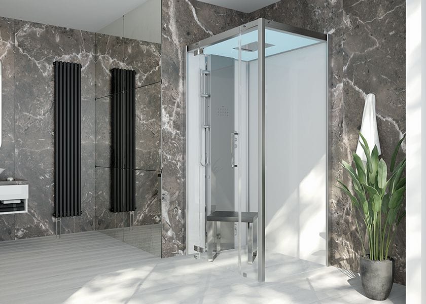 Угловая прямоугольная душевая кабина с турецкой баней HOESCH SensePerience ARCH-00056834 - Вид №2