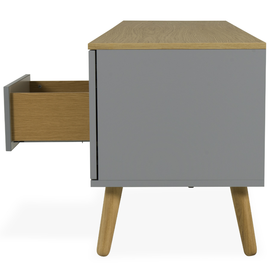 Тумба под ТВ Tenzo Dot, 54х192х43 см, дуб, серая 1665612 - Вид №5