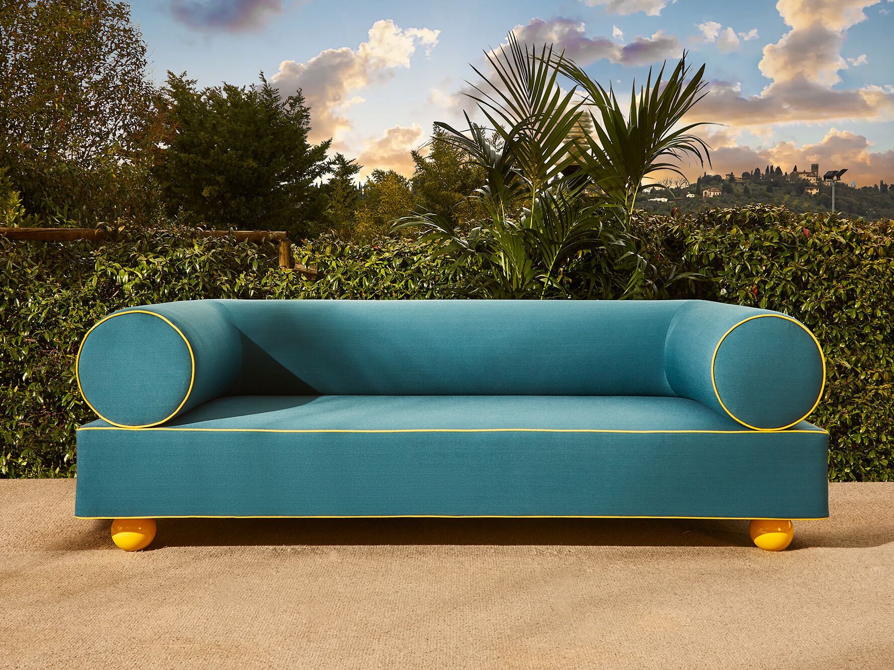 Технический тканевый садовый диван Paolo Nesi Graphius ARCH-00016120