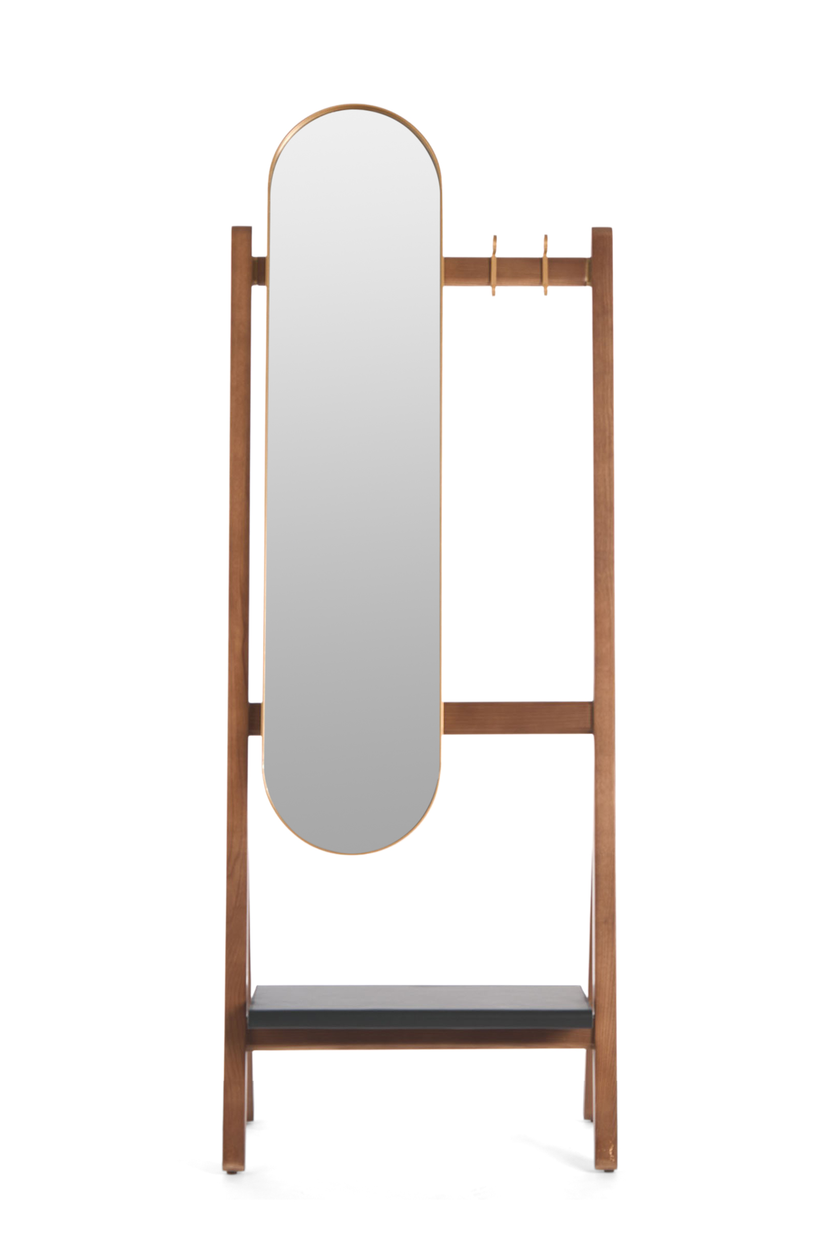 2000983225962 Вешалка напольная Ladron с зеркалом GUDEE  - Вид №2