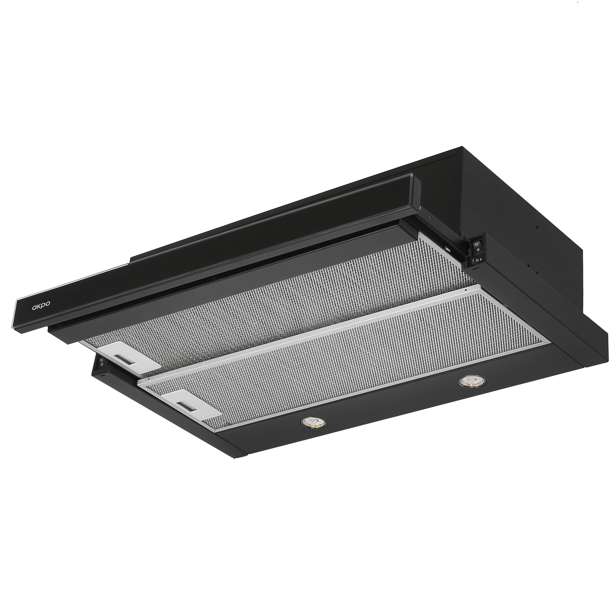 9940346 Вытяжка телескопическая Akpo WK-7 Light eco twin glass II черный/черный STDN-0075109 - Вид №2