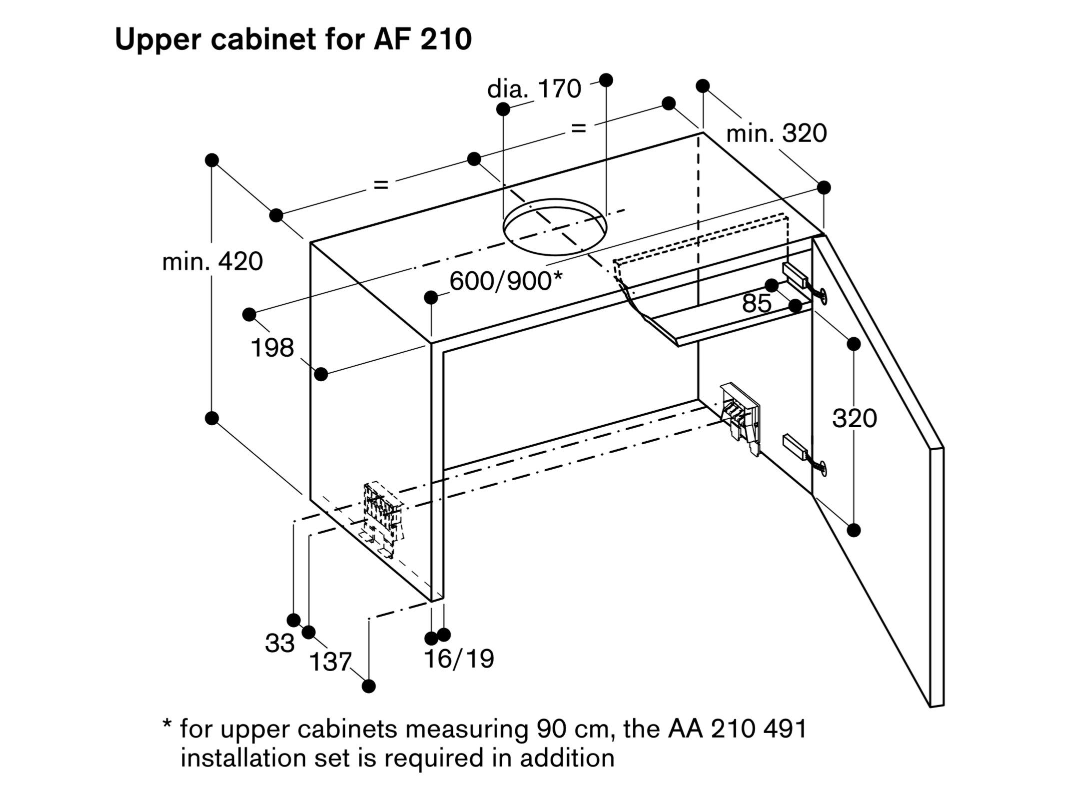 Съемный всасывающий центр из нержавеющей стали GAGGENAU серия 200 ARCH-00148368 - Вид №3