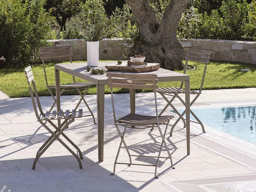 Ethimo Складной садовый стул из тикового дерева Laren sun-id-1506696 - Вид №2