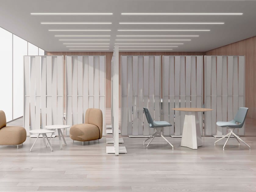 Отдельно стоящая офисная перегородка из синтетического волокна Systemtronic MALVA ARCH-00149271 - Вид №4