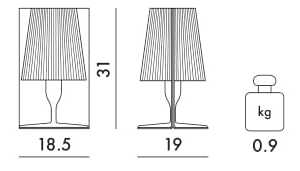 Светодиодная настольная лампа из поликарбоната Kartell TAKE ARCH-00109854 - Вид №33