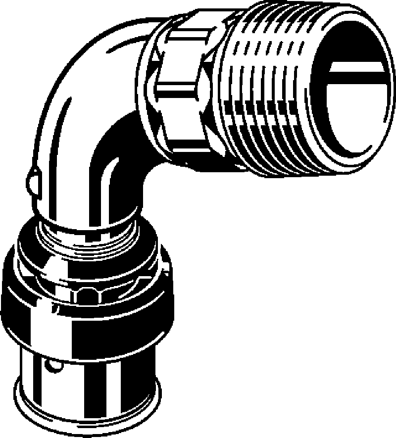 Viega Угольник переходной 90° Viega Smartpress 6714 (729714) 729 714 - Вид №1