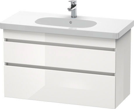 DS648505353 Тумбочка подвесная DuraStyle #DS6485 1000 x 453 мм Каштан темный, декор Duravit - Вид №2