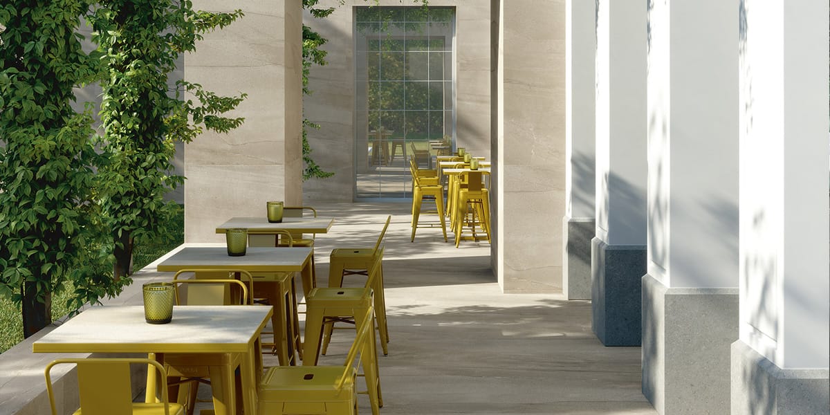 Антибактериальное напольное покрытие из керамогранита с эффектом камня Fiandre активный базальтовый камень ARCH-00019006 - Вид №1