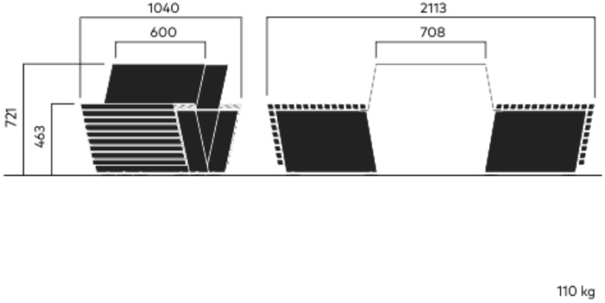 VESTRE Стол для пикника из стали и дерева со встроенными скамейками Code sun-id-1479873 - Вид №2