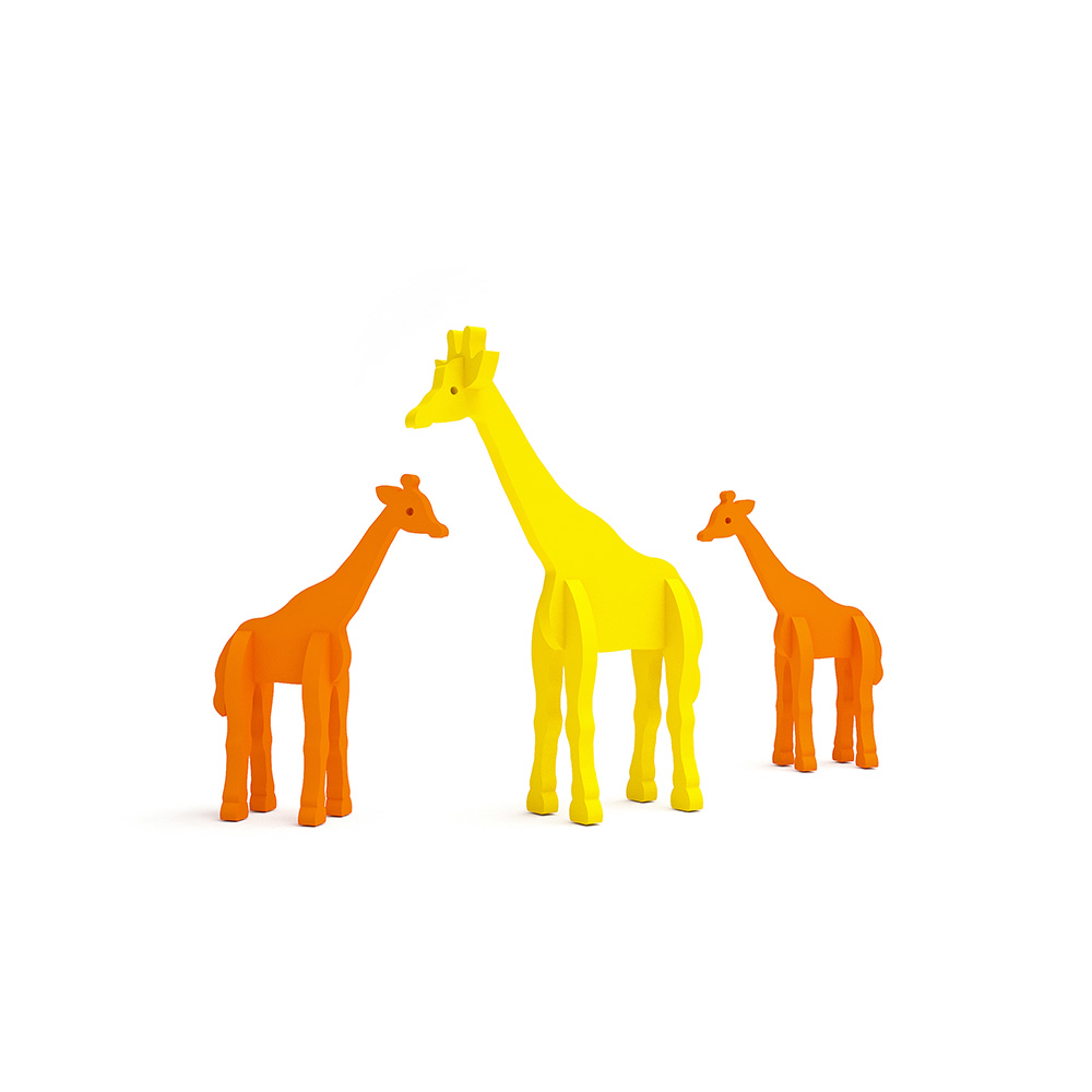 09-007 Конструктор из ЭВА для купания №2 "Жирафы" El`BascoToys 