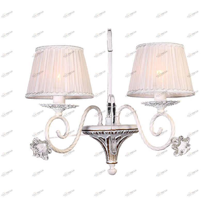 Бра настенное белое Lumien Hall "Летисия" W17075/2HEW LUMIEN HALL ЛЕТИСИЯ 00-3931598 Белый 