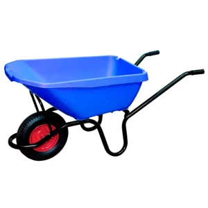 Тачка садовая Павловская Заря одноколесная 175 кг 110 л полипропилен синий