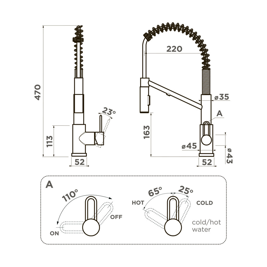 Смеситель для кухни Mikawa 2 Plus-SB C OMOIKIRI 4994451 - Вид №4