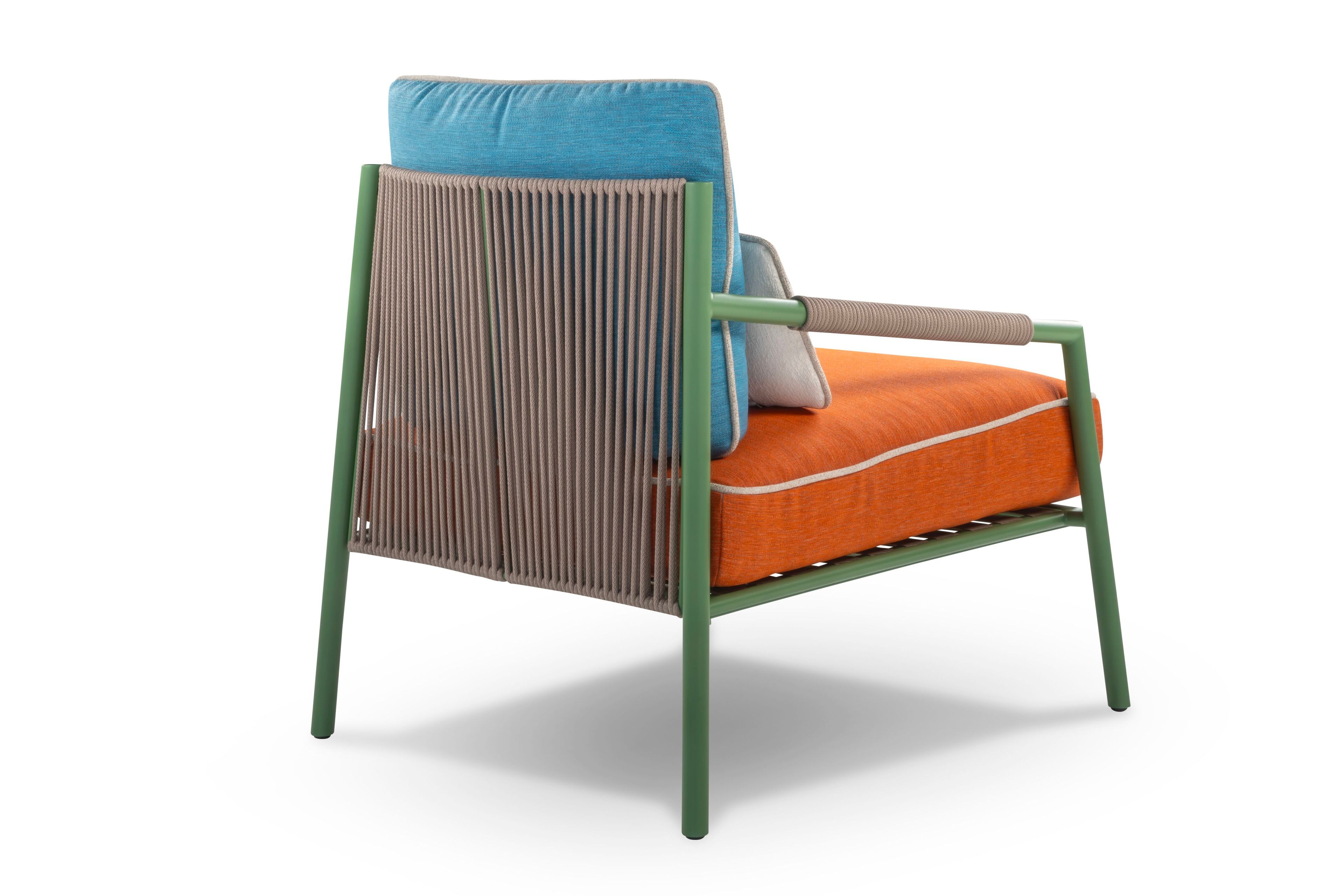 Съемное тканевое садовое кресло с подлокотниками Calia Italia Outdoor ARCH-00137854 - Вид №4