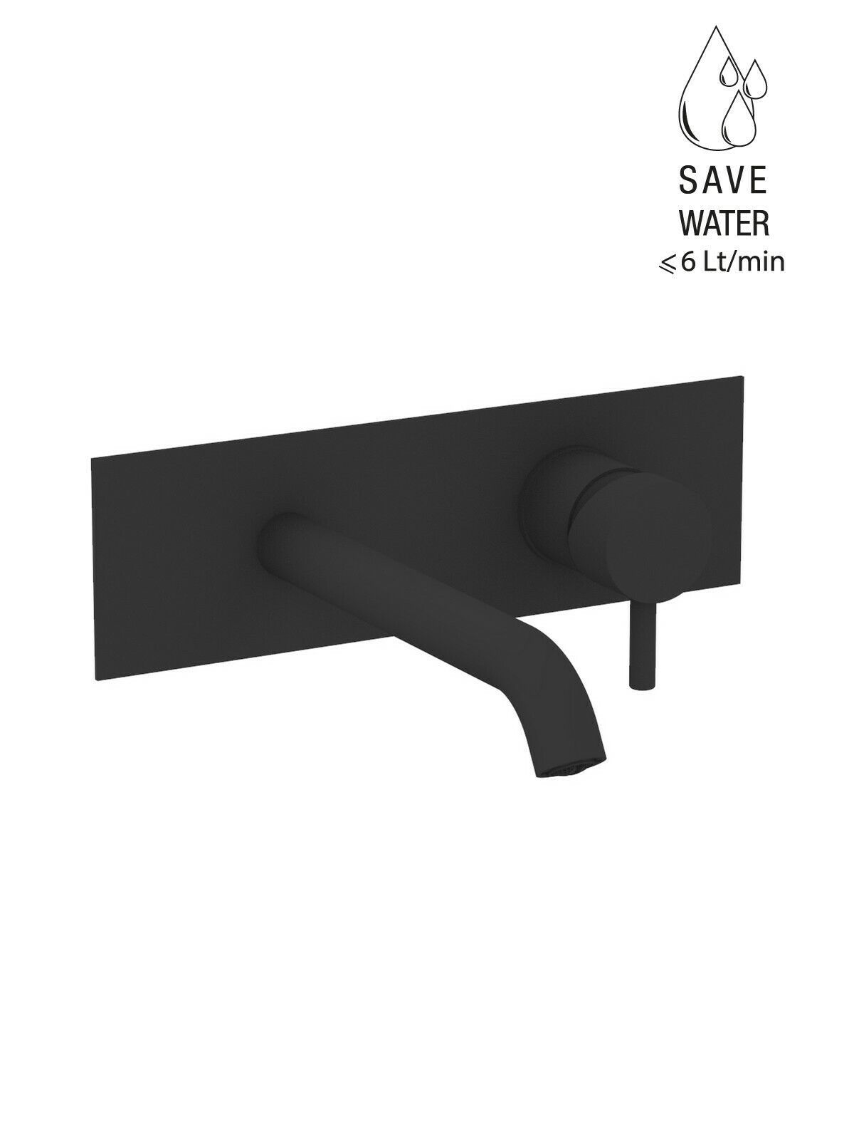 Настенный однорычажный смеситель для раковины с ограничителем расхода Rubinetterie Frattini Pepe XL ARCH-00076573 - Вид №23