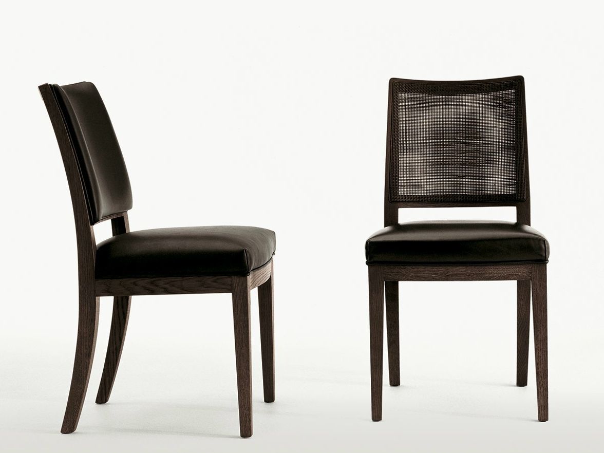 Стул из массива дерева с соломенной спинкой Maxalto ARCH-00144374 - Вид №1