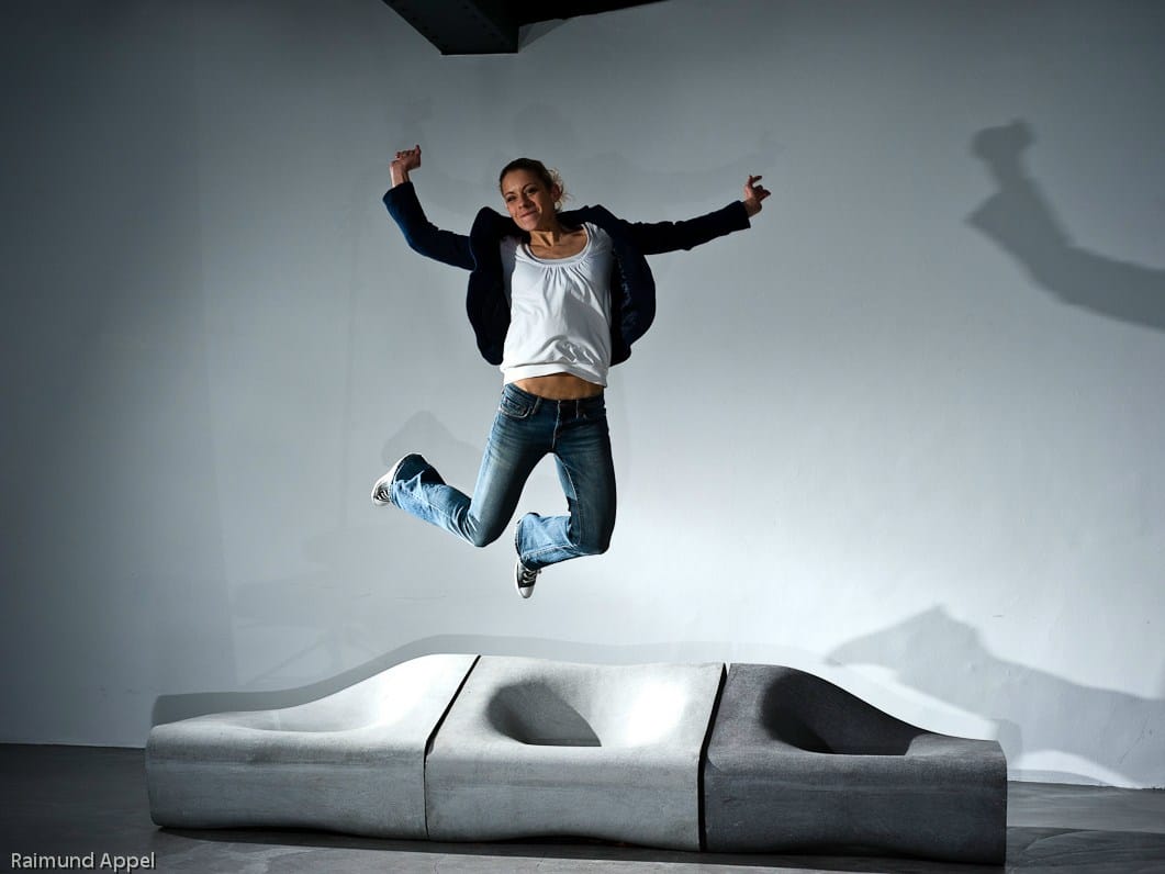 Модульная бетонная скамья со спинкой SWISSPEARL дизайн ARCH-00096634 - Вид №10