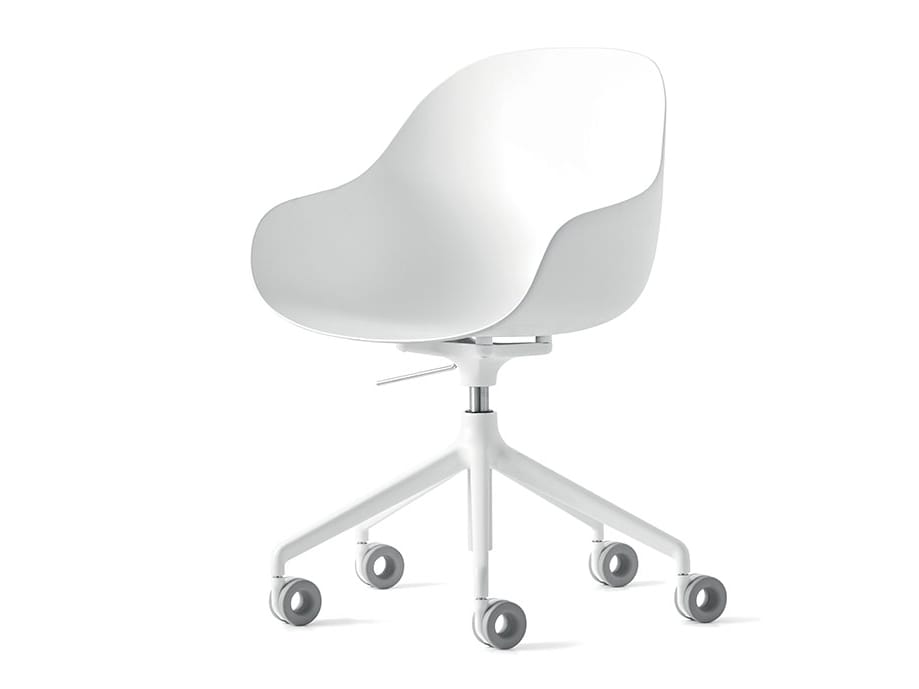 Регулируемое по высоте вращающееся кресло из полипропилена с колесами Connubia Академия ARCH-00105907 - Вид №1
