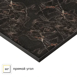 Столешница Компакт Мрамор 240x60x1.6 см HPL пластик цвет чёрный 84224891 STLM-2132447