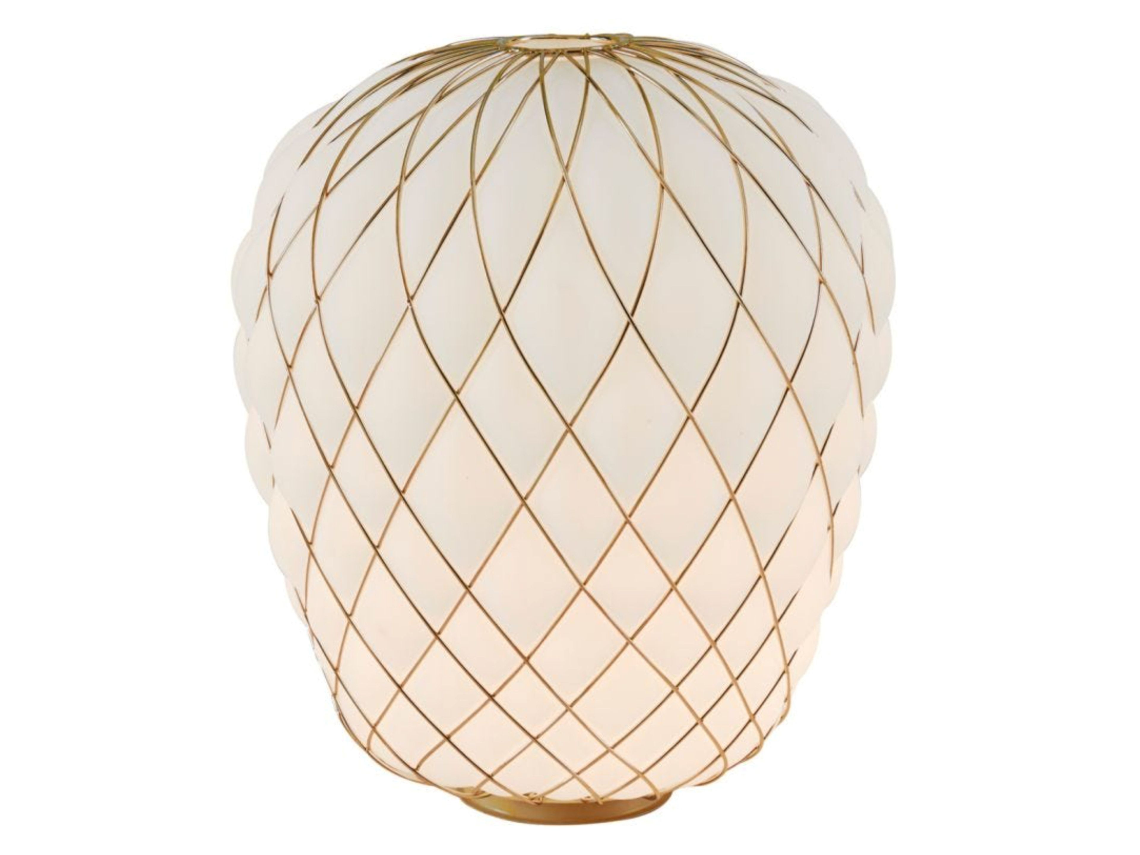 Стеклянная и металлическая настольная лампа FontanaArte Pinecone ARCH-00068923