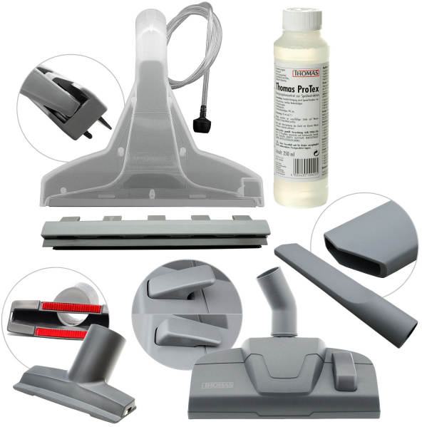 TWIN T1 AQUAFILTER Пылесос / 1600 вт, контейнер-аквафильтр, влажная уборка да, синий/серый Thomas  - Вид №12