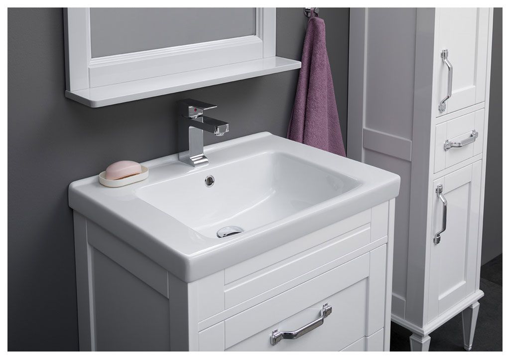 Тумба с раковиной Aquanet Денвер 65 белый 0019921000197962 - Вид №9