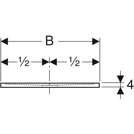 550.256.00.2 Прямоугольный душевой поддон Geberit Sestra Geberit  - Вид №4
