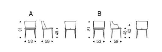 Кожаный мягкий стул Cattelan italia Magda ARCH-00088964 - Вид №7