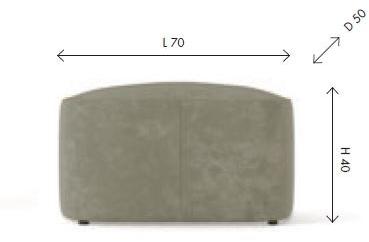 Birex Прямоугольный пуф с обивкой sun-id-1442030 - Вид №1