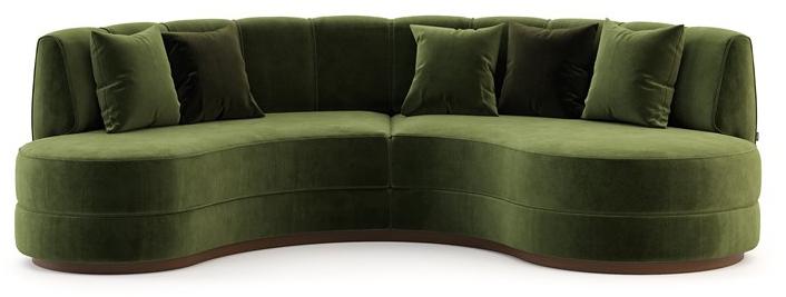 Domkapa Изогнутый бархатный диван  Dki21  - Вид №2