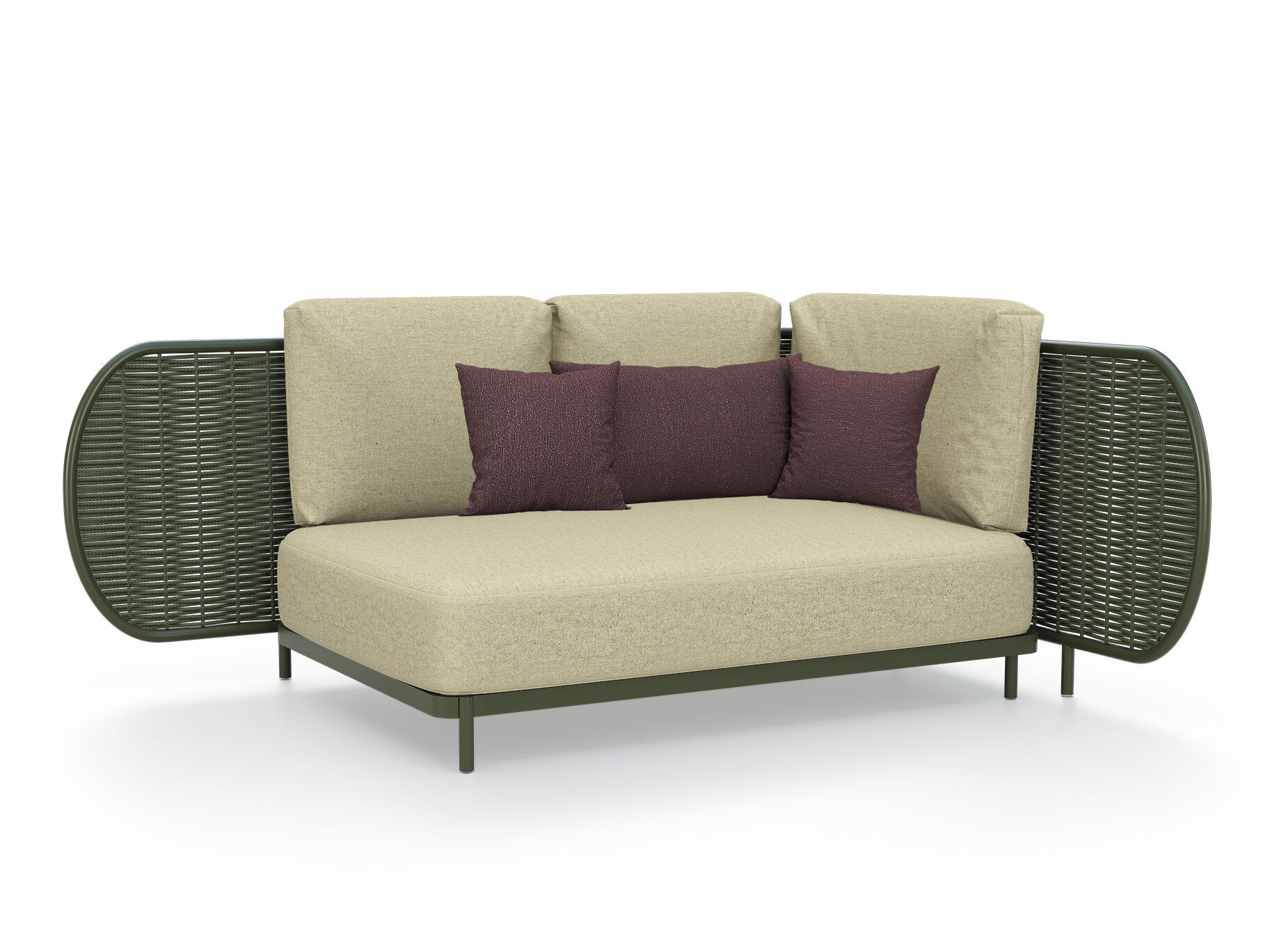 Sunbrella ® 2-местный алюминиевый угловой садовый диван YAAZ Ova ARCH-00097592 - Вид №6