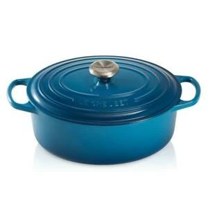 Утятница чугунная Le Creuset, Ø29 см, голубая