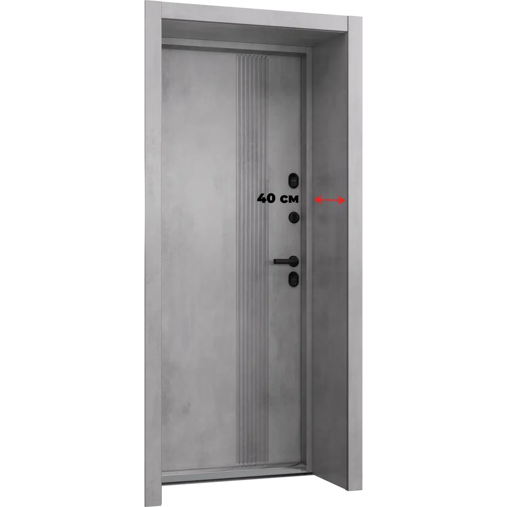 Входная дверь металлическая Антарктик 88x205 см правая бетон TOREX STLM-2048445 - Вид №14