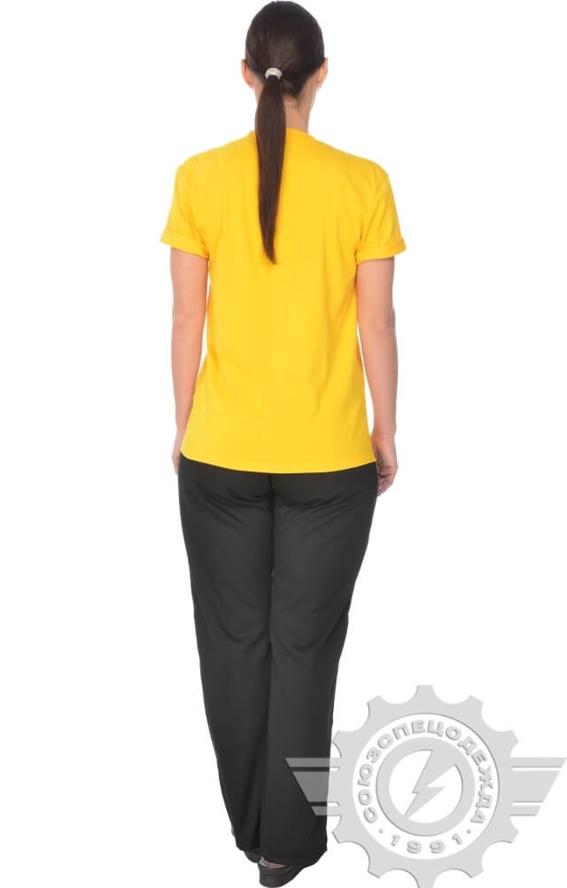 4958149 Футболка желтая  Одежда для официантов  размер XS (42-44) Спецодежда  - Вид №11