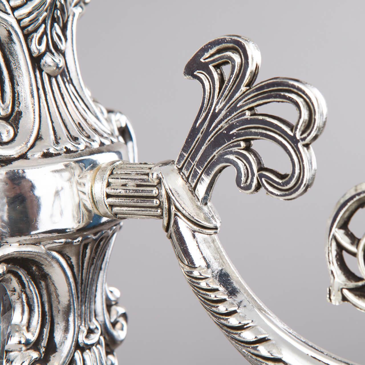 Бра настенное серебристое Bogates 230/1 Strotskis 230/1 BOGATES СВЕЧА 00-3927979 Серебро  - Вид №1