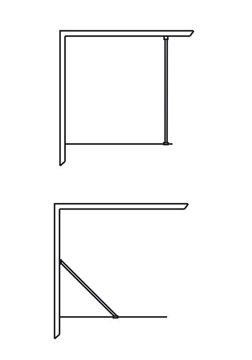 1450332 Igloo Pro Экран Настенный Фиксированный Прозрачное Стекло 90 Hafa Прозрачный  - Вид №2