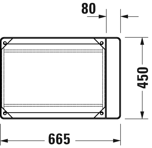 0031014600 DuraSquare Консоль металлическая напольная **
Черный матовый Black Matt Duravit - Вид №2