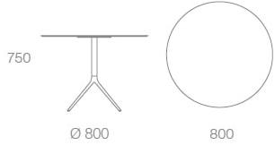 Albaplus Круглый стол в hpl Momo sun-id-1481387 - Вид №3