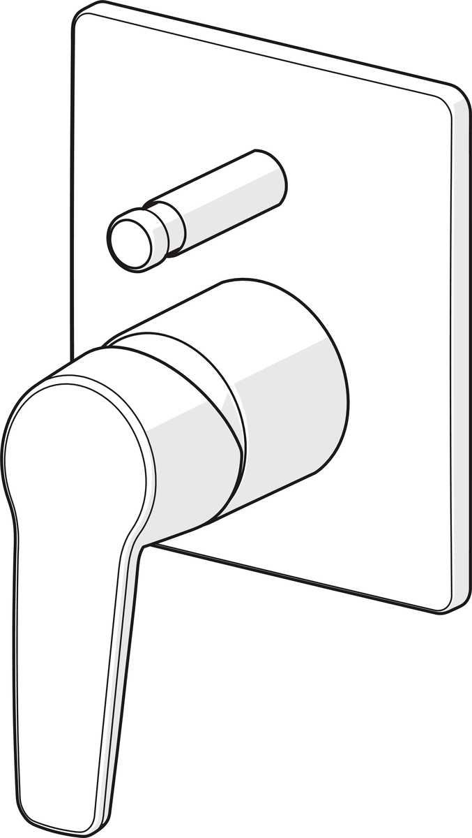 Oras 3986 Панель смесителя для ванны и душа 3986 Saga Хром  - Вид №2