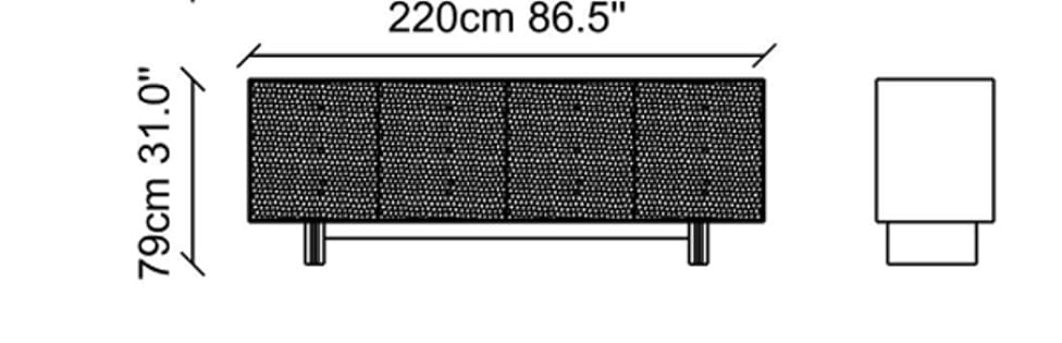 Деревянный шкаф с распашными дверями NDESIGN Ezora ARCH-00112203 - Вид №2
