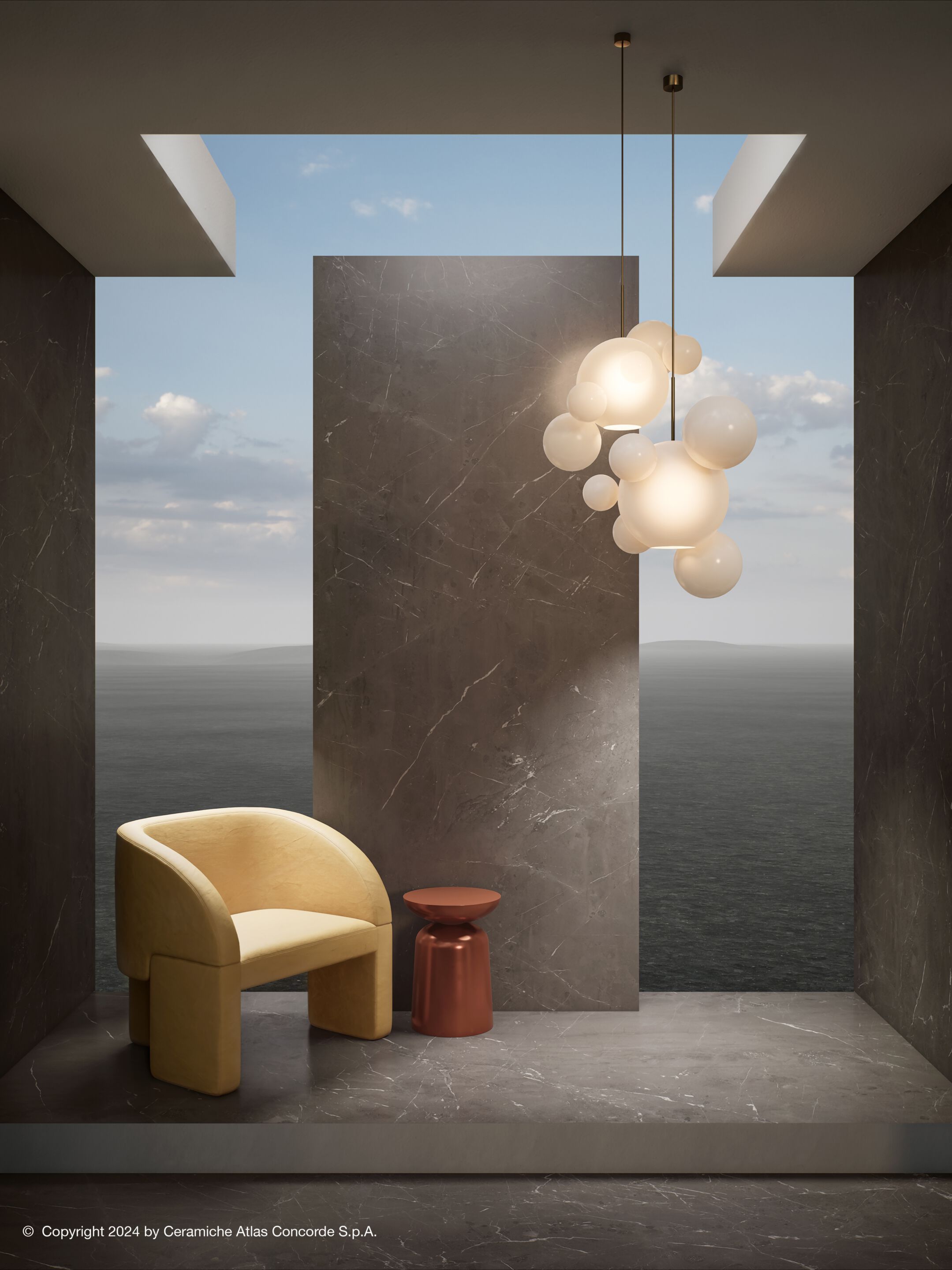 Пол / керамогранит с мраморным эффектом Atlas Concorde Marvel Diva ARCH-00083250 - Вид №10