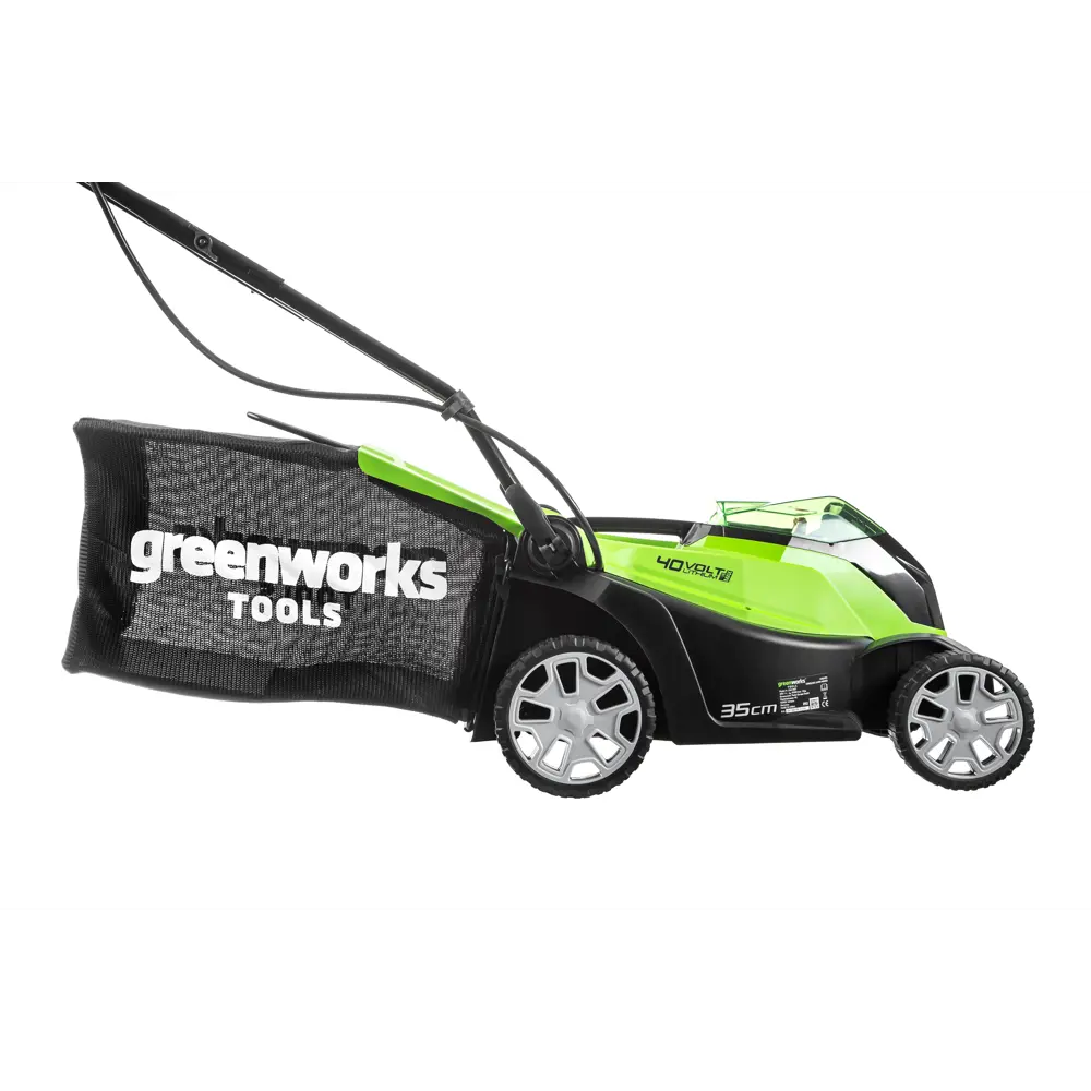 Газонокосилка аккумуляторная GreenWorks 2501907 40 В 35 см АКБ и ЗУ не входит в комплект STLM-2157037 - Вид №4