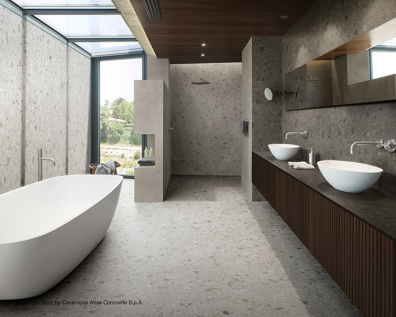 Пол / облицовка керамогранита с эффектом камня для внутреннего и наружного применения Atlas Concorde Boost Mix ARCH-00023665 - Вид №69