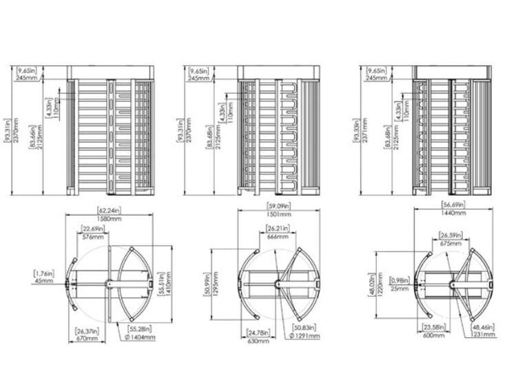 Турникет в полный рост ASSA ABLOY Entrance Systems ASSA ABLOY FT400 ARCH-00048934
